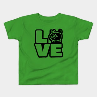 Animals Love for My Chonk Cat Kids T-Shirt